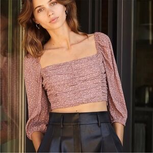 Wilfred Lolita pink crop top